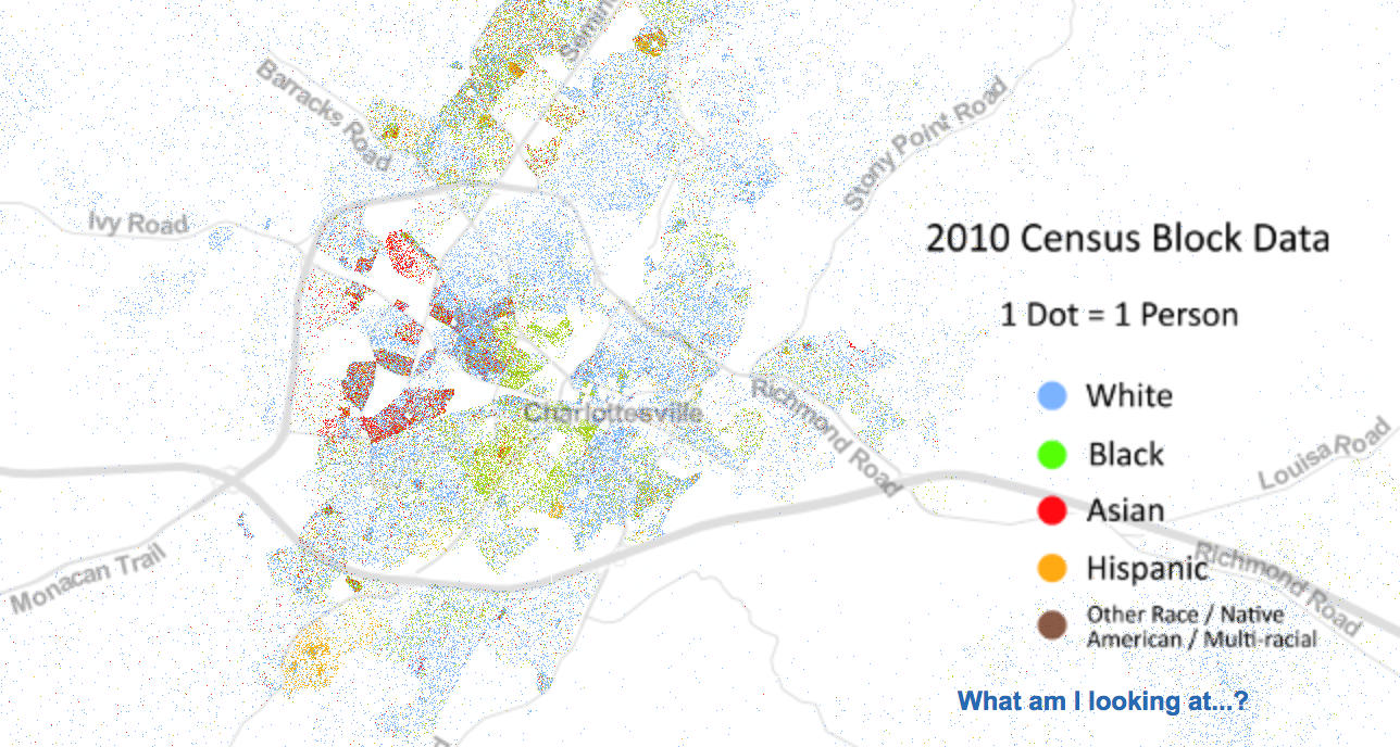 Charlottesville Racial Dot Map